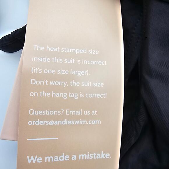 Andie Swim Womans size XXS The Catalina One Piece Swimsuit in Black Halter NEW - Picture 8 of 8